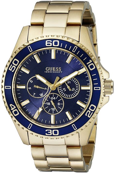 gold guess watch for men